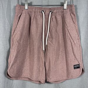 Ezekiel Swim Trunks Mens 34 Red Strip Board Shorts Surf Drawstring‎ No Lining